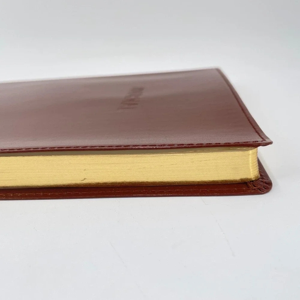 Colorbok Saddle Brown Bonded Leather Journal B5 Lined Gold Gilded Edges 17845